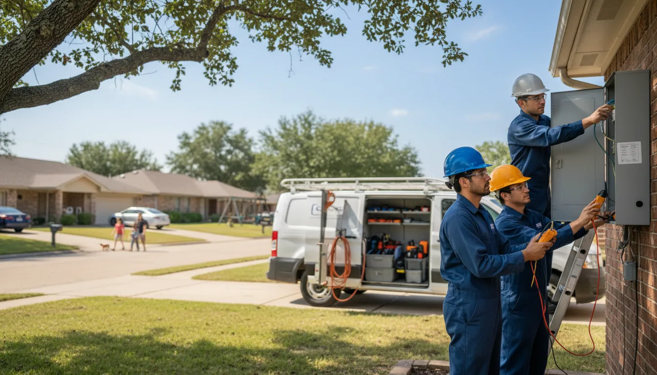 Certified electrician providing emergency electrical services in Elmaton, TX